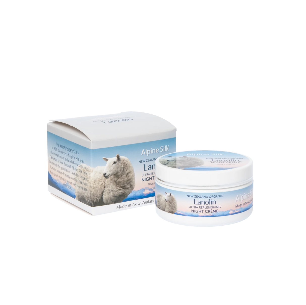 Alpine Silk Organic Lanolin Night Creme 100g