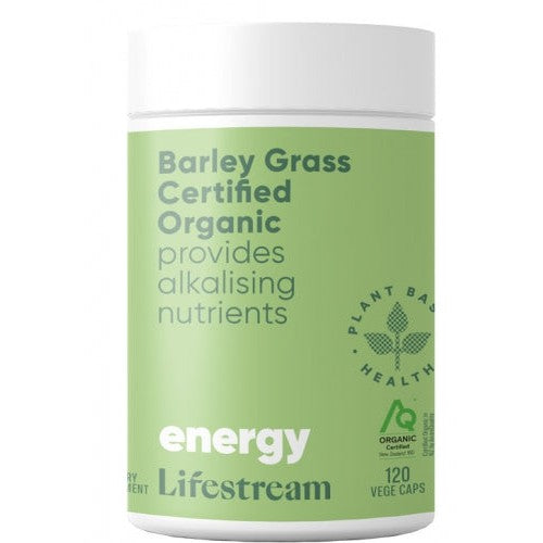 Lifestream Barley Grass Certified Organic  Capsules 120