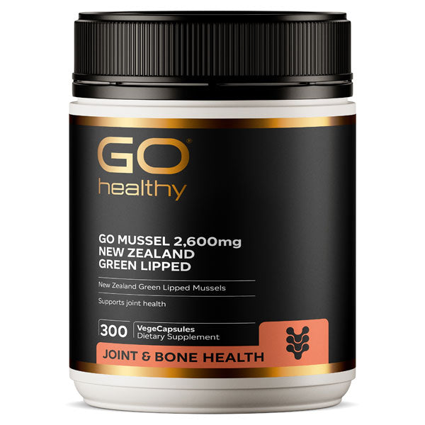 Go New Zealand Green Lipped Mussel 2600mg Capsules 300