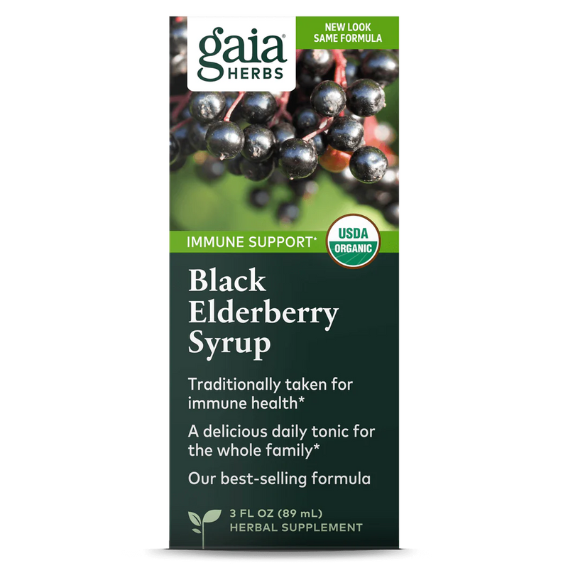 Gaia Herbs Black Elderberry Syrup 89ml