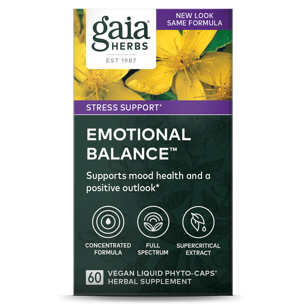 Gaia Herbs Emotional Balance Vegan Liquid Phyto-Caps 60