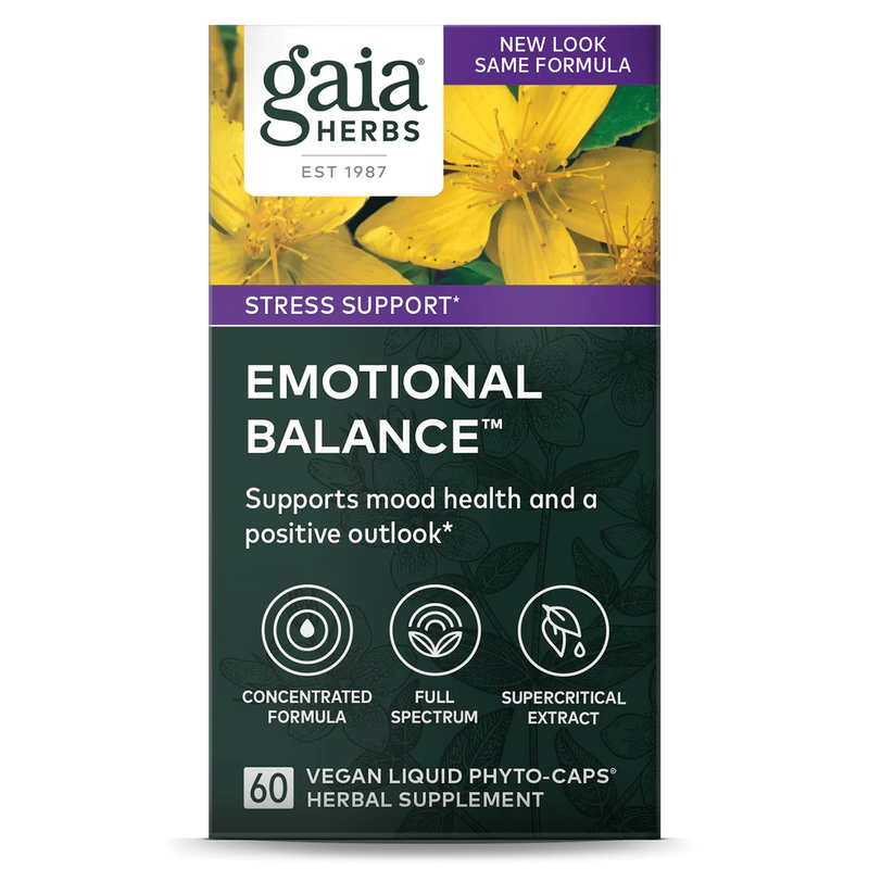 Gaia Herbs Emotional Balance Vegan Liquid Phyto-Caps 60
