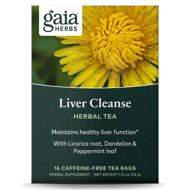Gaia Herbs Liver Cleanse Herbal Tea 16 Bags