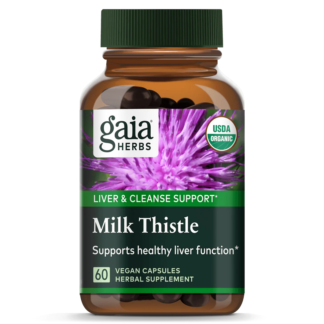 Gaia Herbs Milk Thistle Vegan Capsules 60