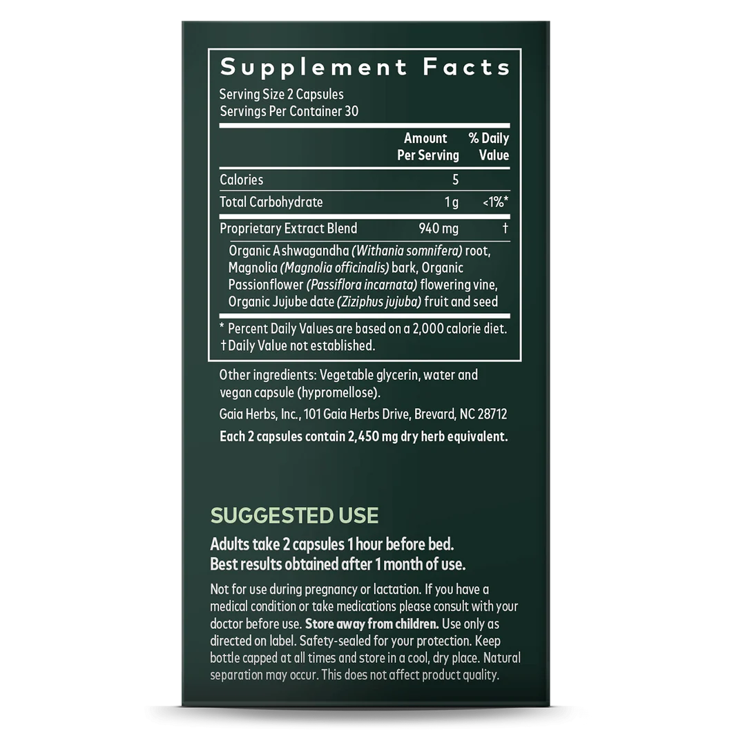 Gaia Herbs Sleep Thru vegan Liquid Phyto-Caps