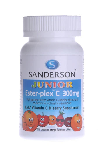Sanderson Junior Ester-plex 300mg Vitamin C Chewable Tablets 110