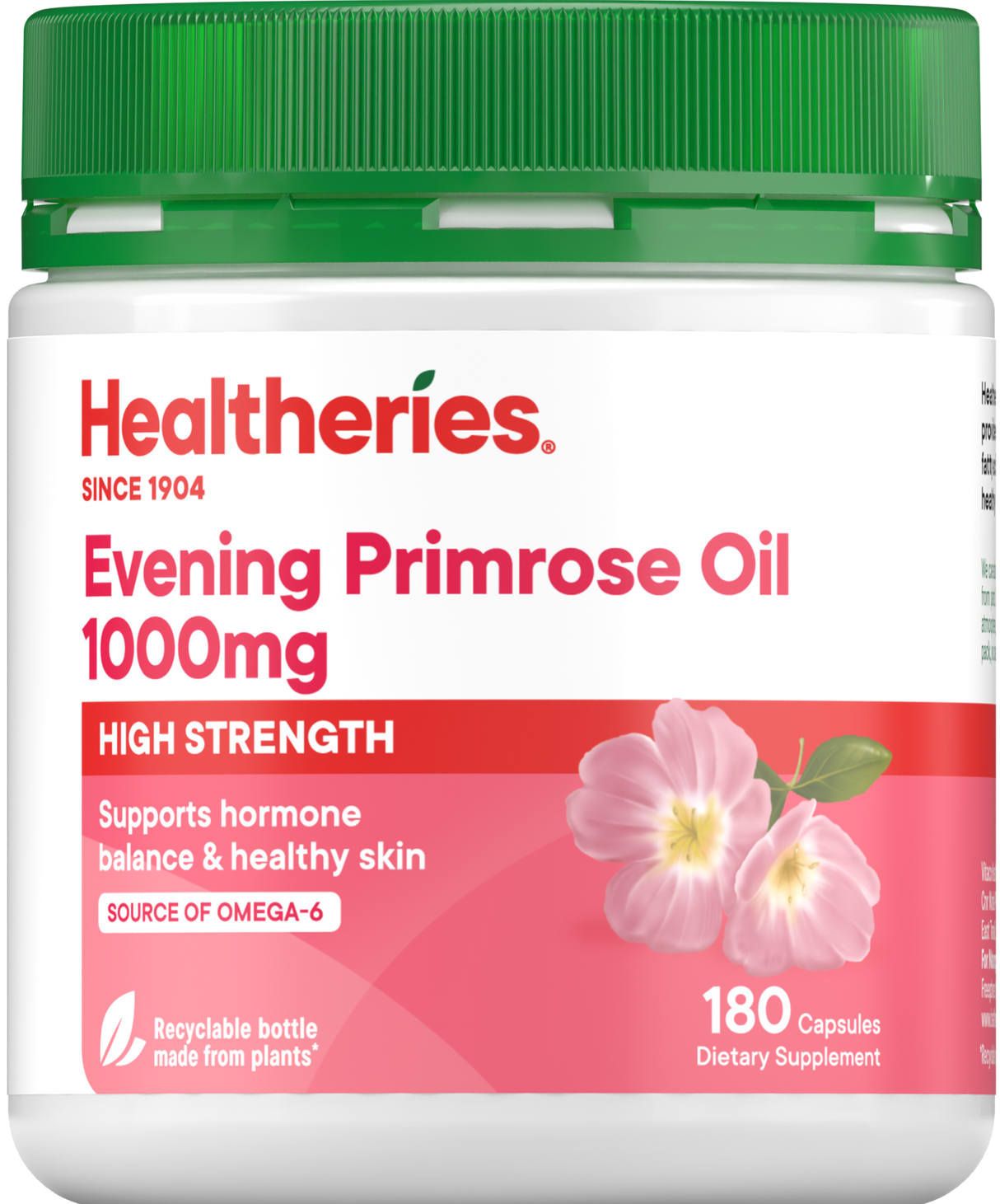 Healtheries Evening Primrose Oil, 180 Capsules