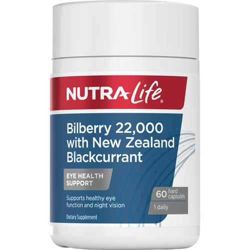 Nutralife Bilberry 22.000 with NZ Blackcurrant Capsules 60