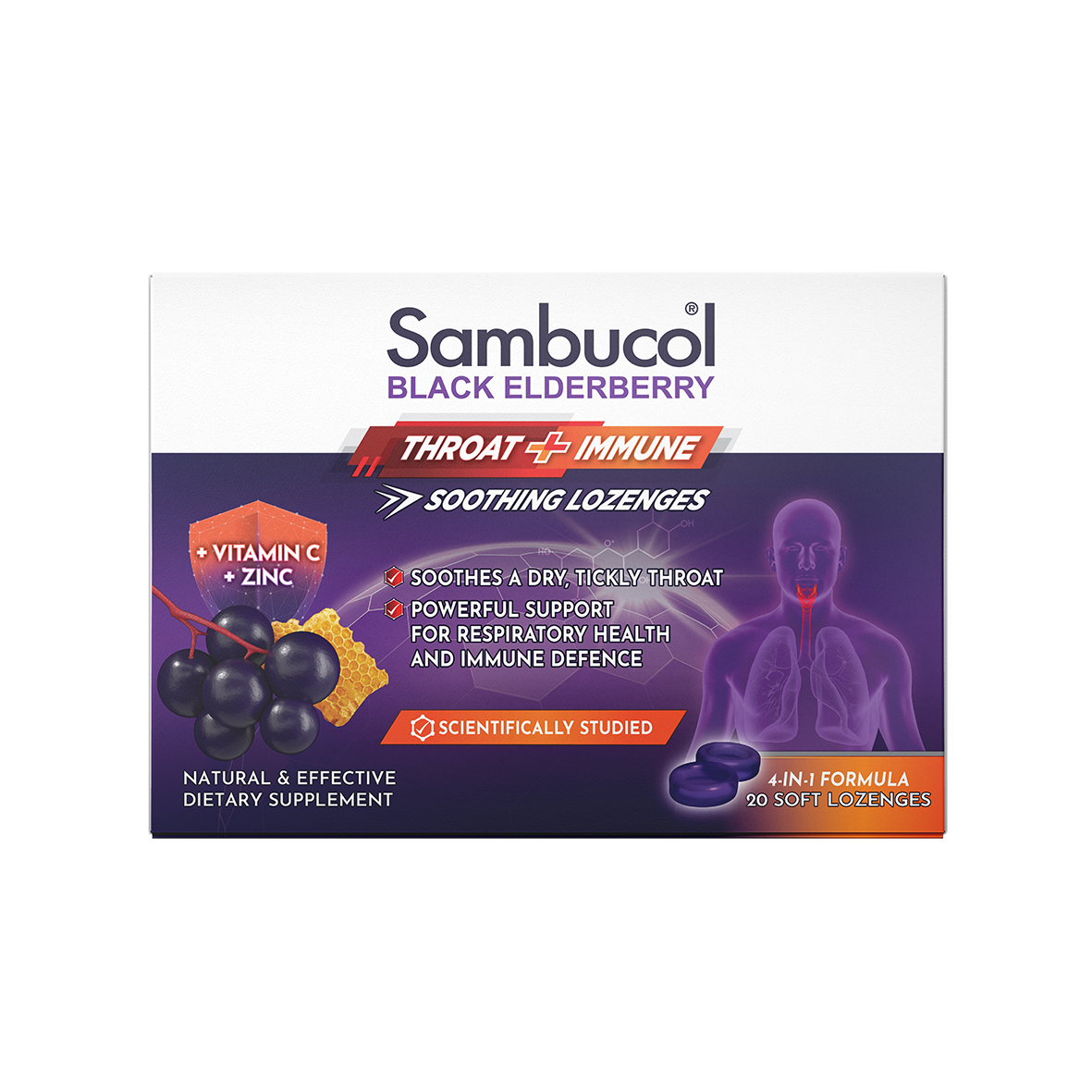 Sambucol Throat Lozenges 20