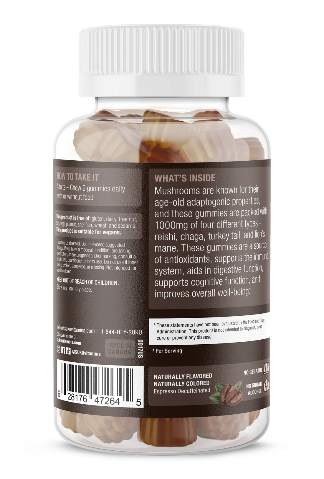 Suku Vitamins Super Mushroom Gummies 50