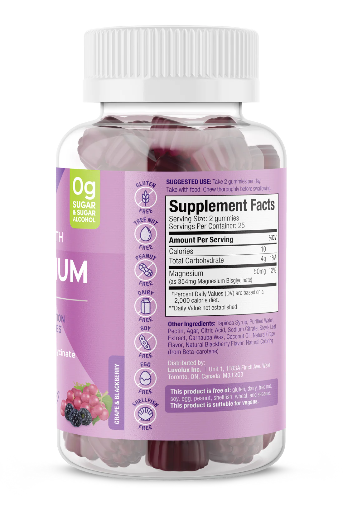 Suku Vitamins Mega Magnesium Gummies 50