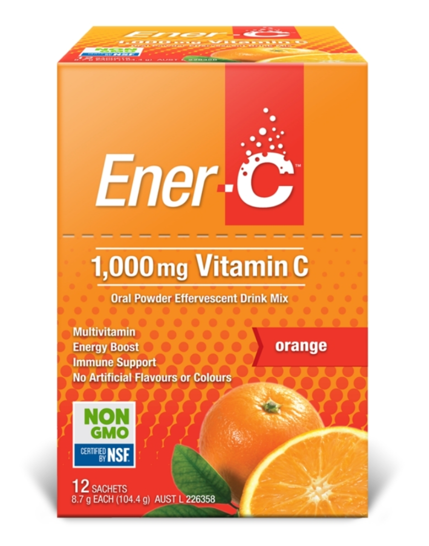 Ener-C Orange 12 Sachets – Multivitamin Drink Mix
