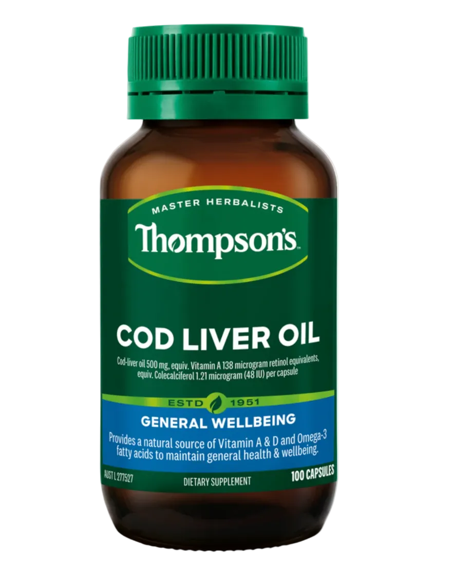 Thompson Cod Liver Oil Capsules