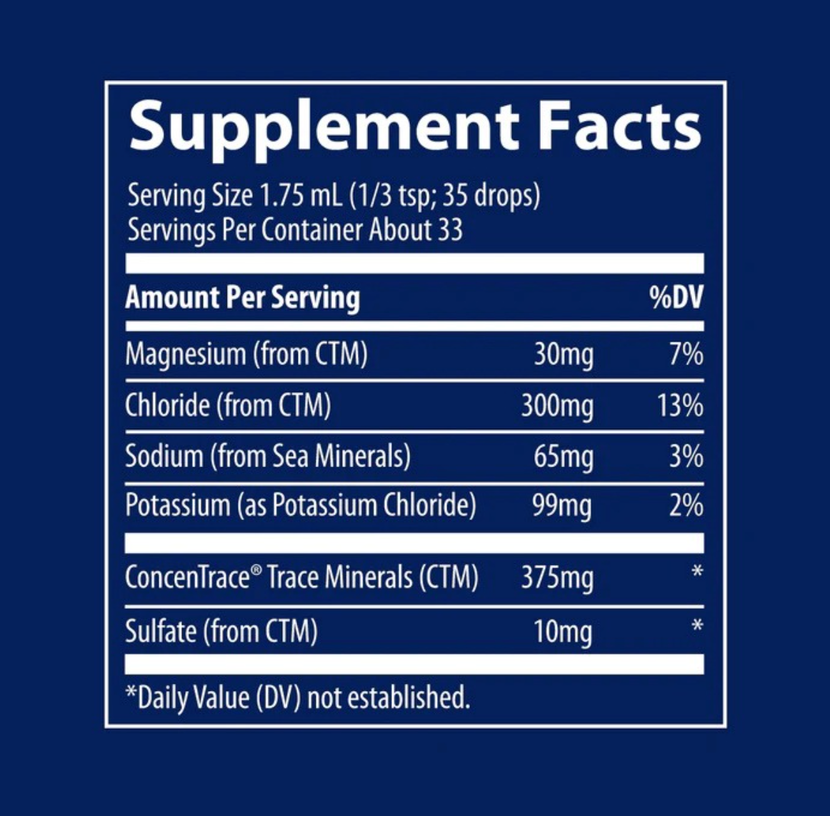 Trace Minerals Ionic Potassium