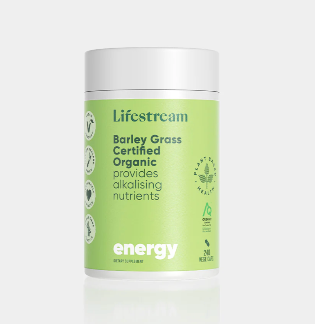 Lifestream Barley Grass Certified Organic Capsules