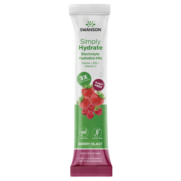 Swanson Simply Hydrate Electrolyte Hydration Mix -Berry Blast 30