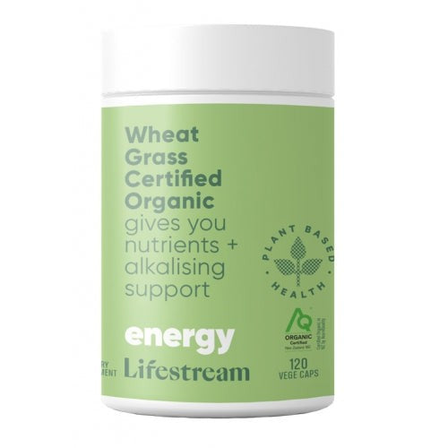 Lifestream Wheat Grass 120 Vege Capsules