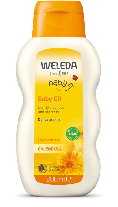 Weleda Calendula Baby Oil Fragrance Free 200ml