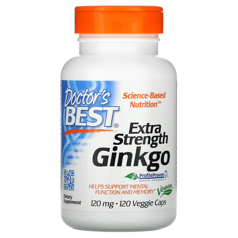 Doctor's Best Extra Strength Ginkgo Vegcaps 120