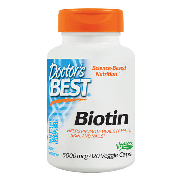 Doctor's Best Biotin 5000mcg Veggiecaps 120