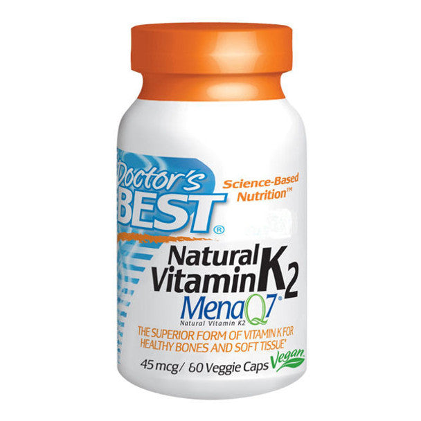 Doctor's Best Natural Vitamin K2 MK-7 45mcg Veggiecaps 60