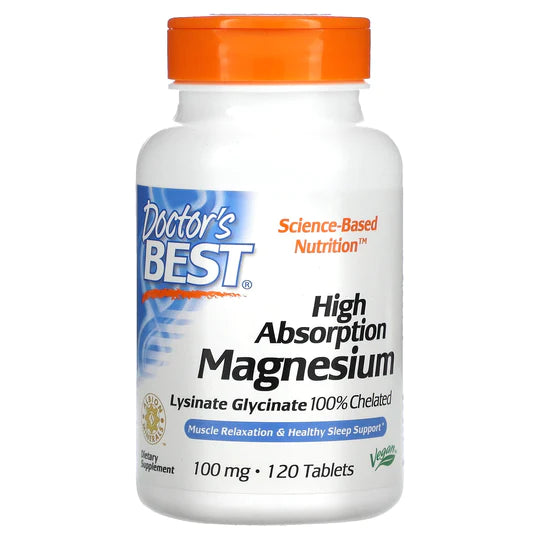 Doctor's Best High Absorption Magnesium Tablets 120