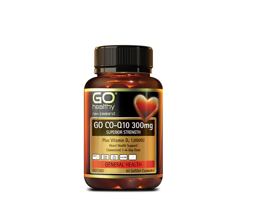 Go Co-Q10 + Vitamin D3 300mg Capsules 60