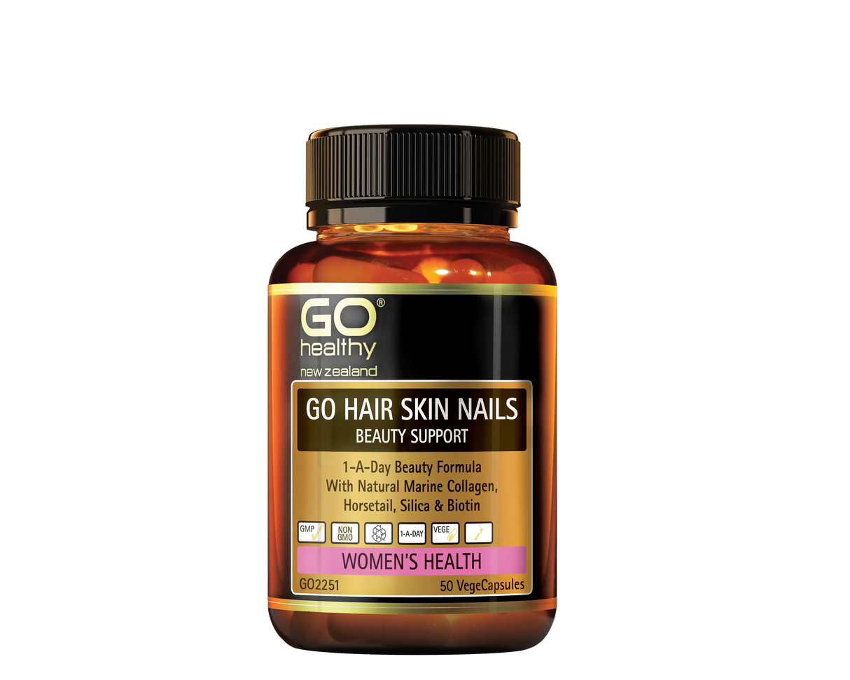 Go Healthy Go Hair Skin Nails Beauty Support Capsules 50