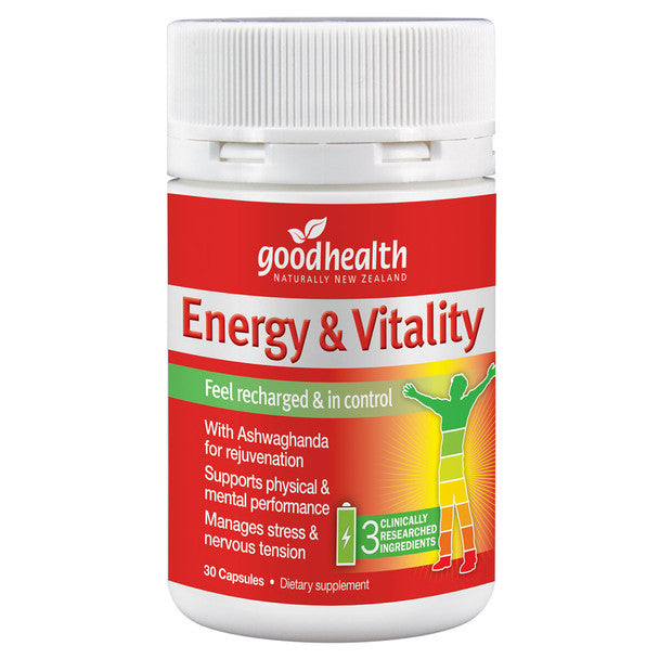 GoodHealth Energy & Vitality Capsules 30 (was Stress and Vitality Support)
