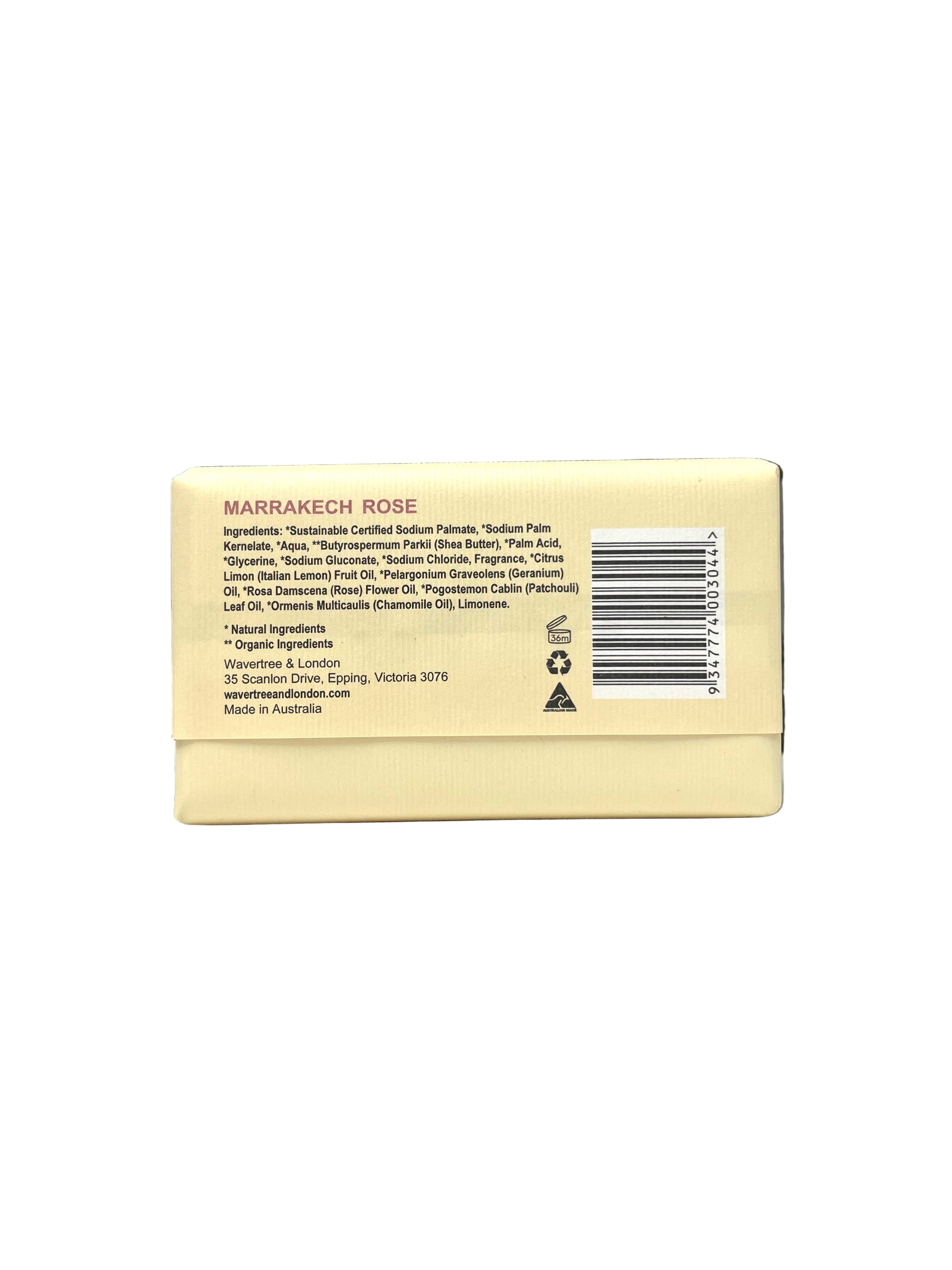 Wavertree & London Marrakech Rose Soap Bar 200g