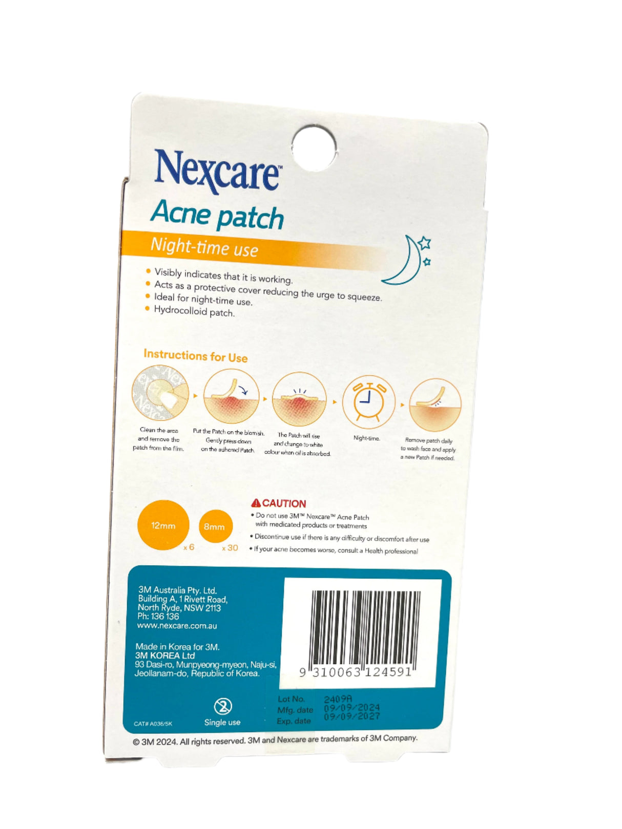Nexcare Acne Patch 36 Assorted Size