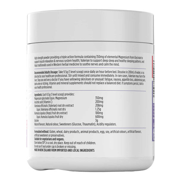 Nutralife Deep Sleep + Magnesium Glycinate High Strength Powder (Berry Flavour) 285g
