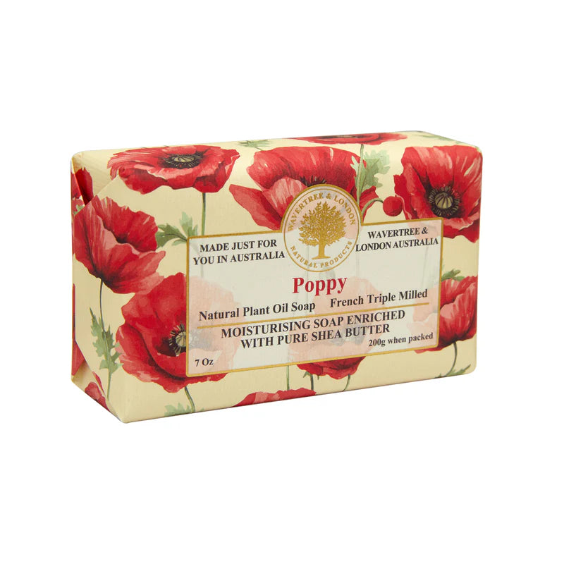 Wavertree & London Poppy Soap Bar 200g