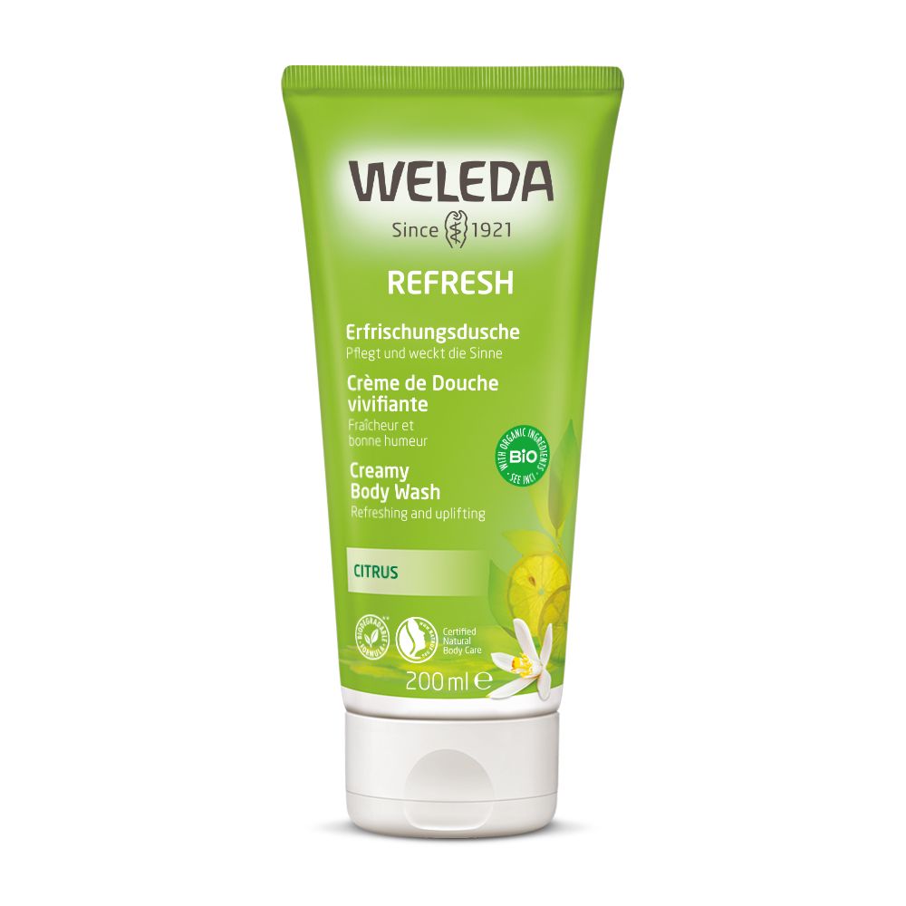 Weleda Refresh Citrus Creamy Body Wash 200ml