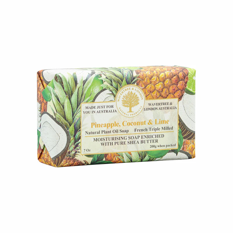 Wavertree & London Pineapple, Coconut & Lime Soap Bar 200g