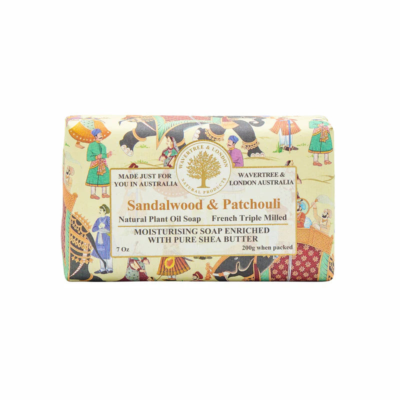 Wavertree & London Sandalwood & Patchouli Soap Bar 200g