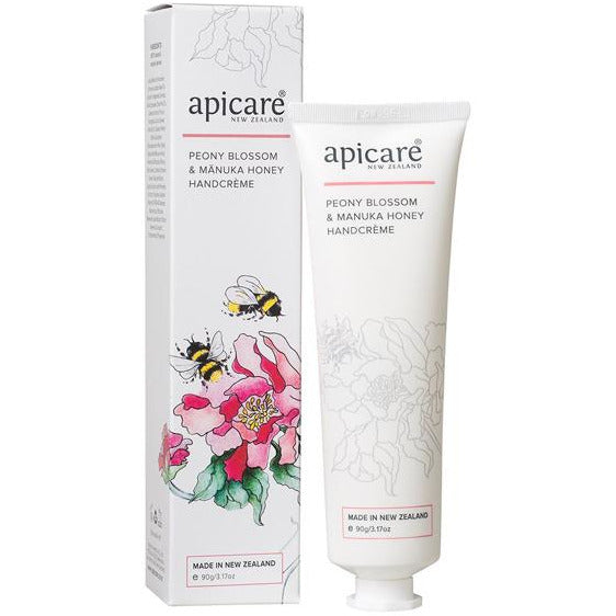 Apicare Peony Blossom & Manuka Honey Handcreme 90g