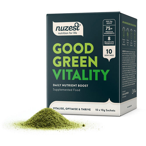 Nuzest Good Green Vitality Sachets 10x10g Box