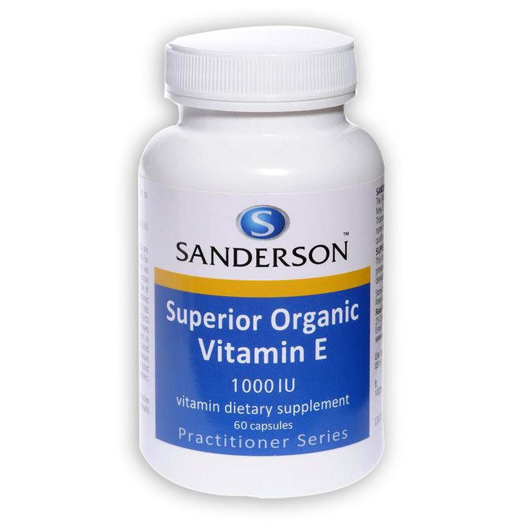Sanderson Superior Organic Vitamin E 1000iu Capsules 60