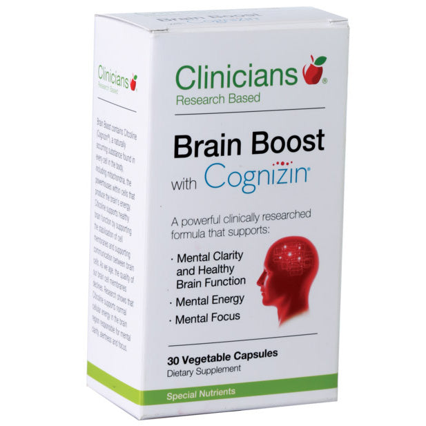Clinicians Brain Boost with Cognizin VegeCaps 30