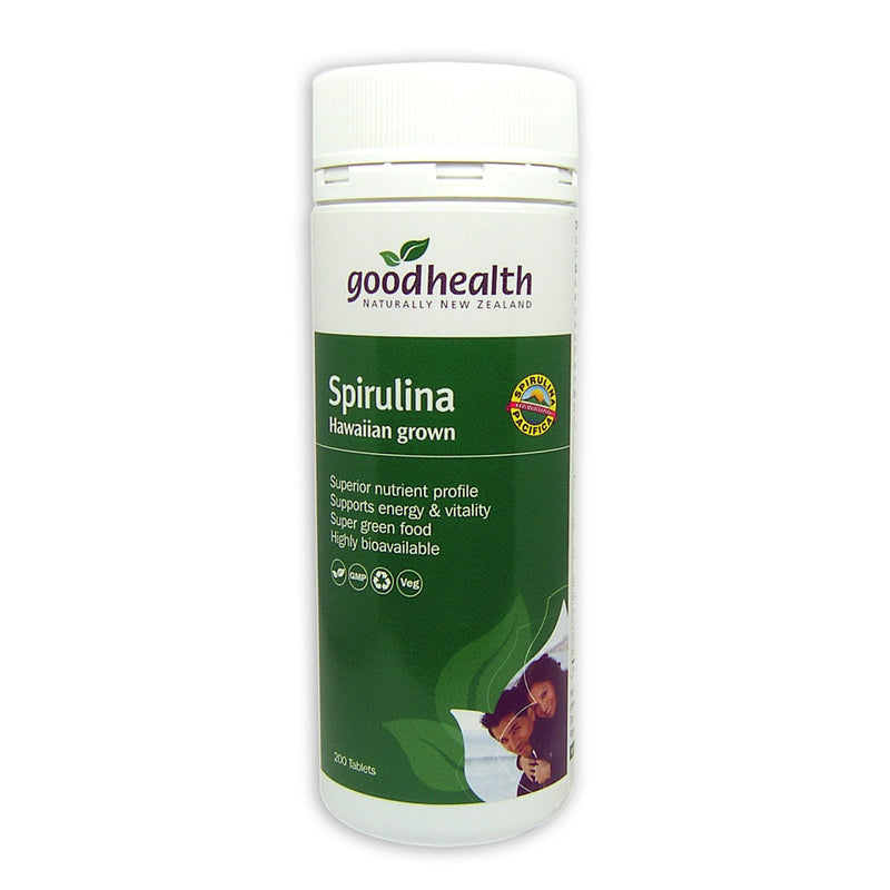 GoodHealth Spirulina Tablets 200 (plastic bottle)