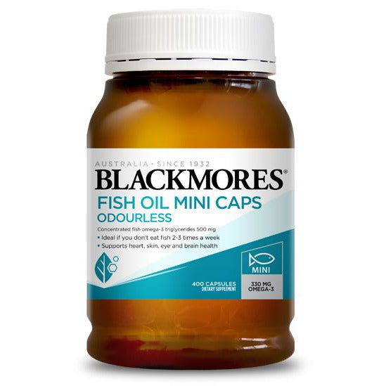 Blackmores Odourless Fish Oil Mini Caps 400