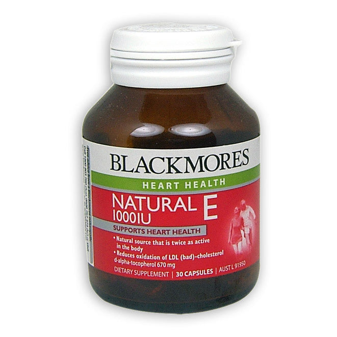 Blackmores Vitamin E 1000IU Super Strength Capsules 30