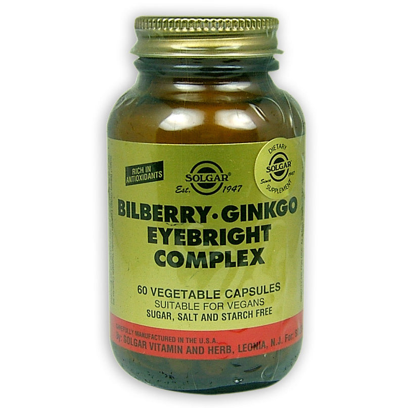 Solgar Bilberry-Ginkgo Eyebright Complex vegecaps 60