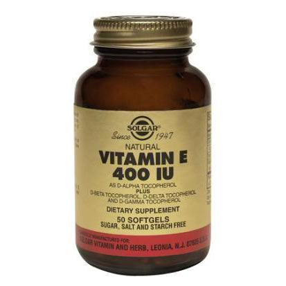 Solgar Vitamin E 400IU Mixed Tocopherols Softgels 50