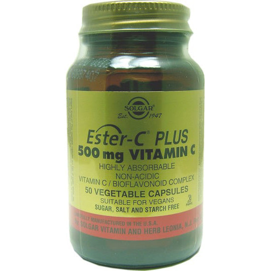 Solgar Ester-C Plus 500mg Vitamin C 50 Vegecaps