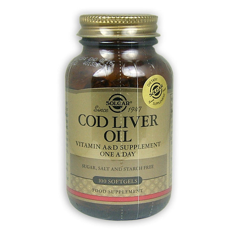 Solgar Norwegian Cod Liver Oil 100 Softgels