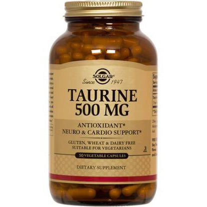 Solgar Taurine 500mg Vegetable Capsules 50