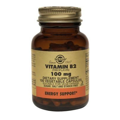 Solgar Vitamin B2 (Riboflavin) 100 mg Vegetable Capsules 100