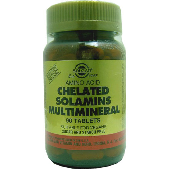 Solgar Chelated Solamins Multimineral Tablets 90